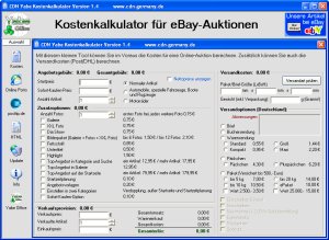 Screenshot für CDN Bay Kostenkalkulator